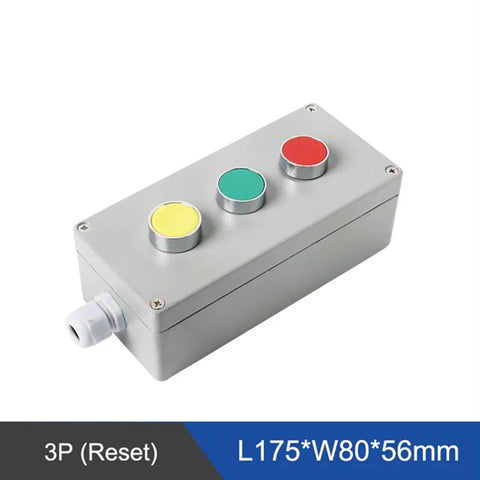 explosion proof push button control box with 3P reset for industrial use
