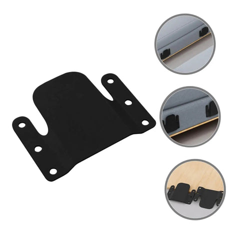 Heavy Duty 4 Piece Iron Sectional Sofa Connectors showing a single bracket for couch joint installation, durable black iron material.