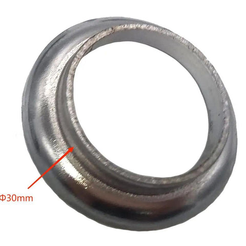 Lightweight 8 Piece Threaded Bicycle Headset Set For Front Fork Cups 1 Inch 24 TPI Fits Most Bikes Silver Durable Iron Construction