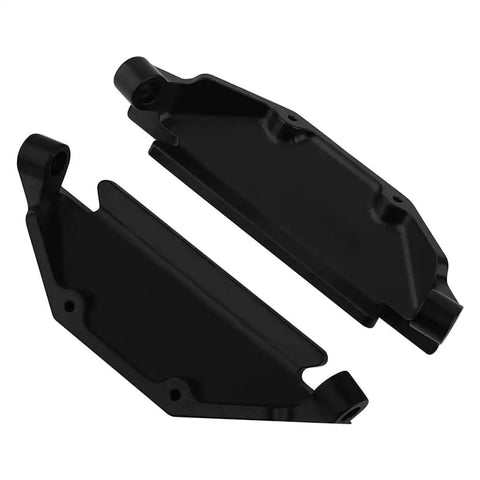 Brass Black Coated Side Plates And Pedal Body Bracket For 1 24 Axial AX24 RC Crawler Chassis Upgrade, black metal parts.