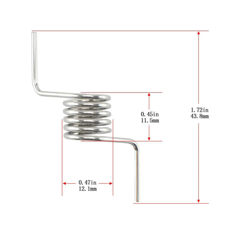 Stainless steel Fridge Door Mullion Spring Hinge Replacement For GE Refrigerators Fits Wide Range Of Models WR01X11052 size dimensions