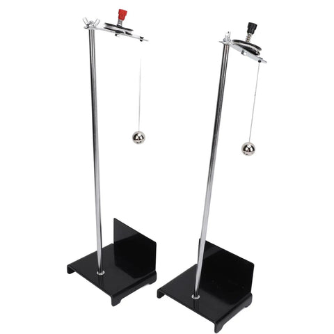 Pendulum Lab Demonstration Tool With Clear Dial For Physics Class, Metal Vibration Pendulum Ball, Stable Base in 2-pack