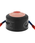 Automatic Thermal Sensor Fire Extinguisher Hella Compact 10g Peel Stick Mount For Car Engine Bay Garage Shop Quick Snap and Emergency Defense System, top view with label and hoses.