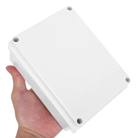 Grab These 13pcs Ip65 Waterproof Electrical Junction Box Sets In White For Tough Outdoor Projects And Industrial Sites That Need Serious Leak Proof Storage Solutions held in hand.