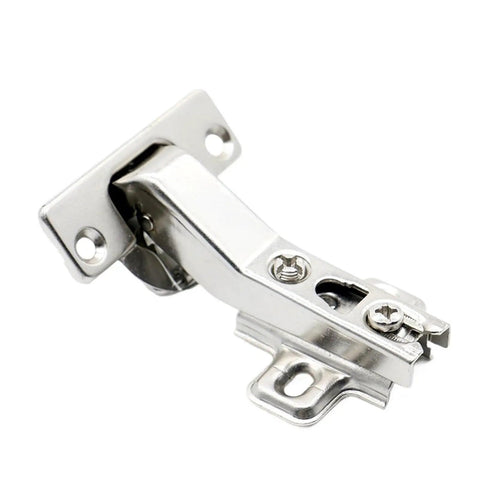 45 Degree Corner Fold Cabinet Door Hinges With Screws Angled Hinge Hardware, shown close-up in durable metal construction
