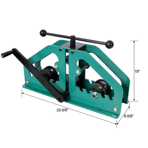 Upgrade Your Workshop With This Heavy Duty Aynuma Manual Tube Roller Bender Featuring A Standard One And A Half Inch Round Tube Die Set.