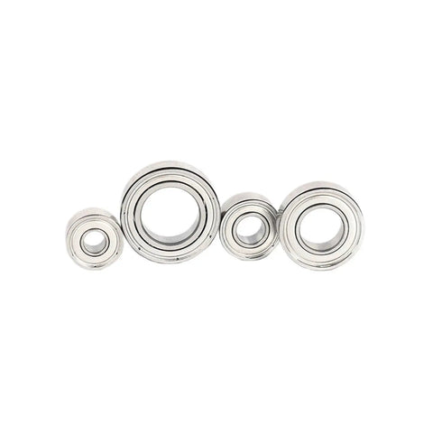 Ten Piece Replacement Ball Bearing And Carbon Brush Kit For Electric Nail Drill Micromotor Handpieces Compatible With 102 102L 105L 120 H120 107ii 1480 1260 940 830 featuring multiple steel ball bearings.