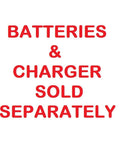 Text indicating batteries and charger sold separately for 18V Cordless Wet Dry Vacuum 6 Gallon Tool Only Battery Not Included One Plus Compatible.