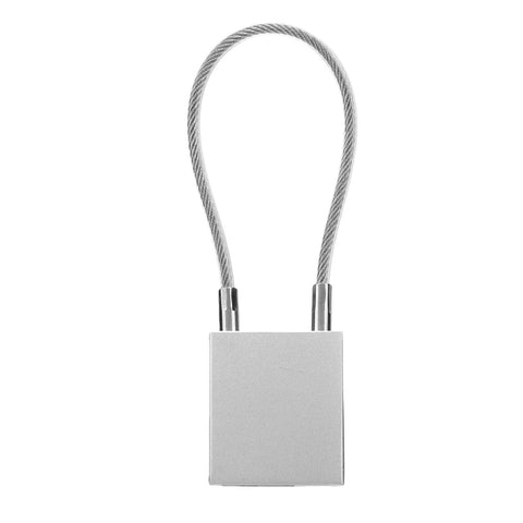 Heavy Duty Cable Padlock Lockout Tagout Kit 85mm Insulated Shackle, Rust Resistant Aluminum Casing, 2 Keys, front view