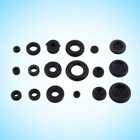 125 Piece Rubber Grommet Kit In 18 Sizes For Electrical Wiring Auto Firewall Plumbing PC Hardware And Piano Repair