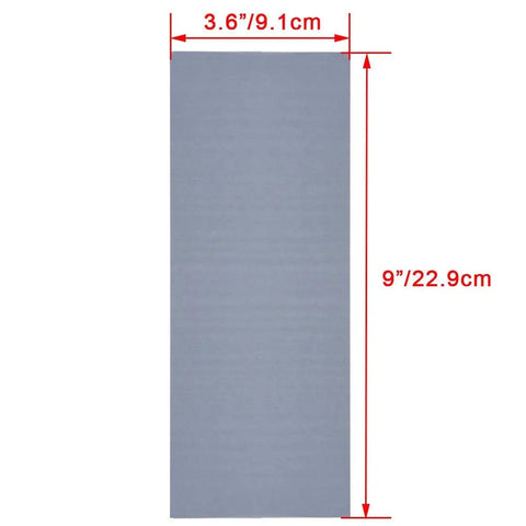9x3.6 inch sheet from 18 Piece Wet And Dry Sandpaper Set Pro Grade 3000 5000 7000 Grit For Auto Body And DIY Finishing