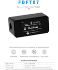 G1/4 Inch Water Temperature Sensor and Flow Meter with OLED Display for PC Water Cooling, showing real-time readouts
