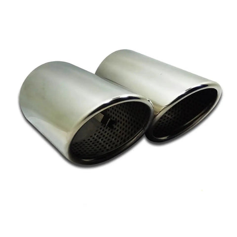 Audi Q7 2 Pack 90mm Stainless Steel Muffler End Tip Exhaust Pipe Bluing Finish For Car Styling And Auto Decoration