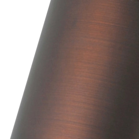 Close-up of urban bronze finish on Dope Three-Light Track Ceiling Light And Wall Sconce Kit With Roundback Track Heads