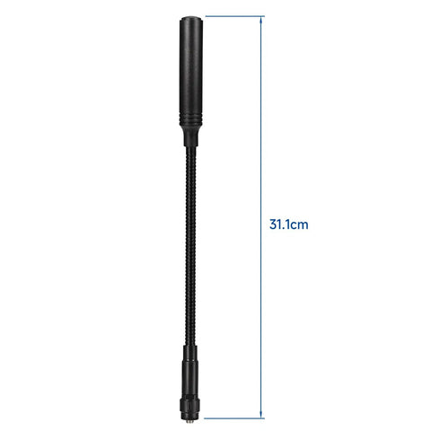 31.1cm High Gain Ham Radio Antenna Gooseneck Pro 3.5 dBi VHF UHF 136 174 400 520 MHz For BaoFeng UV-5R UV-82 BF-F8HP BF-F8
