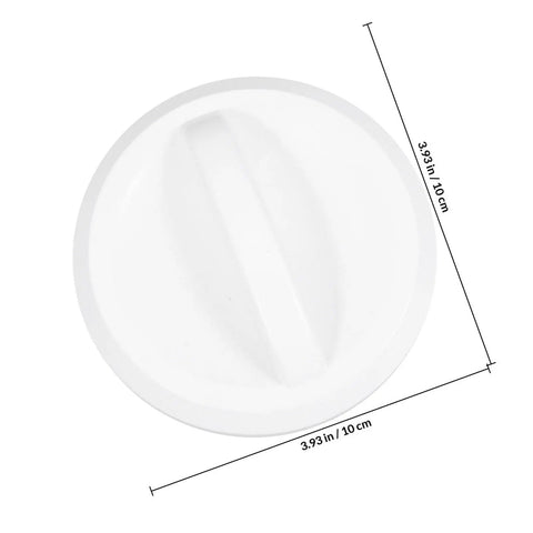 Upgrade Your Arcade Vibes With This Round Plastic Replacement Knob For Vending Machines And Party Games. Round white knob measures 3.93in.