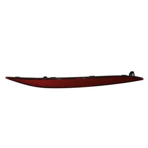 Straight Swap Heavy Duty Rear Bumper Reflector Light Lens Trim For Tesla Model X Right Side Red Marker Lamp Housing 2016 To 2021 No Fuss Precision Fit Upgrade side view of red reflector light lens