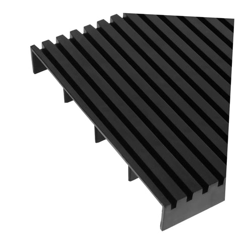 Antistatic Bar Rack With Split Tray Lid, 2 Pack ESD PCB Tray Organizer for Relays and Safety Wristbands corner detail