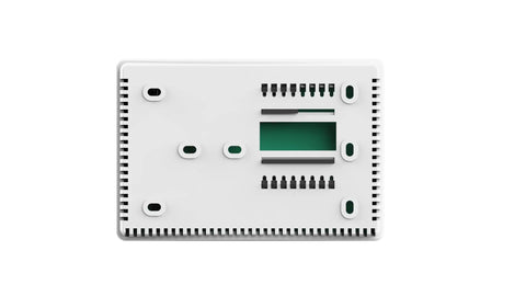 Back view of Tamper Proof Thermostat For Landlords And Pros With Adjustable Heat And Cool Set Points, Compatible With Boilers Furnaces