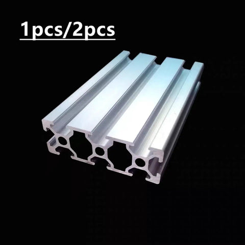 1 piece of 2060 Aluminum Profile Extrusion Rail Set for 3D Printers Anodized Linear Guide with wire guide