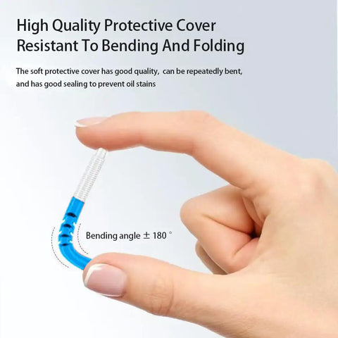 Bending the TPV housing of a Diffuse Reflective Optical Fiber Sensor Probe For Photoelectric Detection with 2mm OD, 1m Cable.