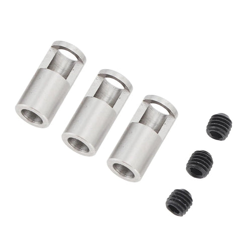 3 pack 8mm to 5mm RC shaft adapter stainless steel sleeves for RC cars with screws