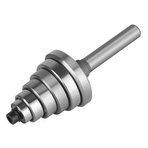 Rabbet Router Bit Kit With One Quarter Inch Shank And Seven Bearings For Multiple Depths From One Eighth To One Half Inch close-up