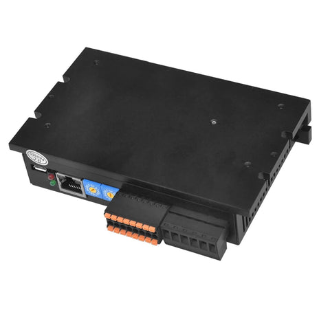 EPR60 NEMA 23 Ethernet Stepper Motor Driver for industrial motion control and robotics, utilizing Modbus TCP protocol and 10/100 bps rates.