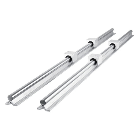 heavy duty linear rail kit for CNC with two 1200mm rails and SBR20UU bearing blocks for precision DIY milling and carving projects