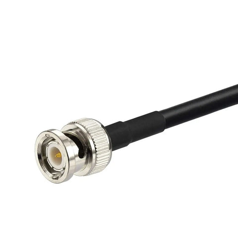 Close-up of BNC male connector on 3m RG58 cable of the Wide Range Ham And Police Scanner Antenna With Magnetic Base, 20MHz To 1300MHz