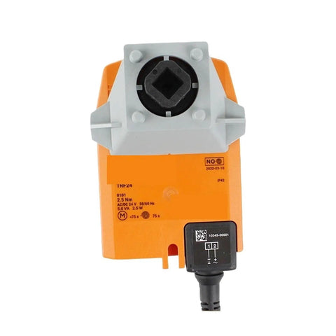 Plug And Play Rotary Actuator With Reliable Fail Safe Protection For Industrial Ball Valves 24 Volt Ac Dc Driven Designed For Zero Hassle Installation 2.5 Nm Torque Smooth Open Close Action, top view with wiring detail.