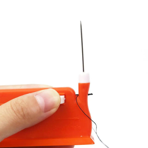 Mini Design Needle Threader Two Pack Threading Device Plastic Double Head Sewing Threading Guide Tool Easy To Use Red For Home And Shop Use Handy Gift For Mom And Elderly Shoppers Quick Effortless Needle Threading For Any Needle, red plastic needle threader close-up