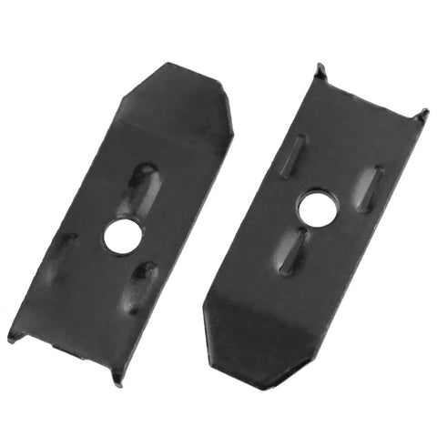 Rock Solid Heavy Duty Table Leaf Lock Hardware Kit contains two black metal latches for expandable table stability.
