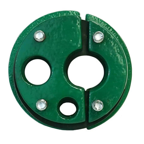 Green 6 Inch Cast Iron Well Seal Cap With Split Top Plate, Built Tough Single Drop 1 Inch Water Well Seal For Submersible Or Jet Pumps