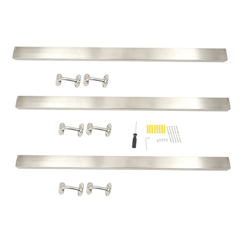 Heavy Duty Wall Mounted Stair Handrail Stainless Steel Safety Rail For Indoor Outdoor Use With Foolproof Pre Drilled Mounting parts