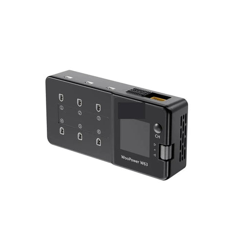 WooPower W63 100W Smart Charger for LiPo LiHV Life Batteries with Short Circuit Protection, black compact design