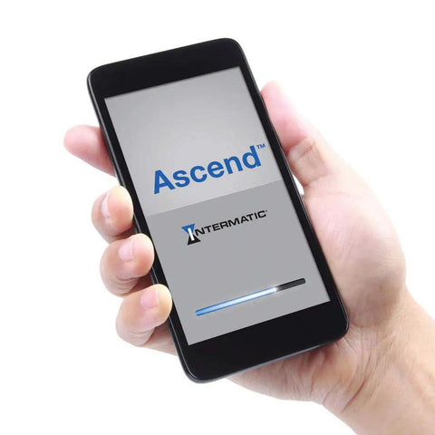Hand holding smartphone displaying app for Smart WiFi In-Wall Timer For Your Smart Home Plug-N-Play 15 Amp 7-Day Programmable Schedule Alexa And Google Assistant Ready No Hub Required Auto DST And Astro On Off Indoor White With Remote Access.