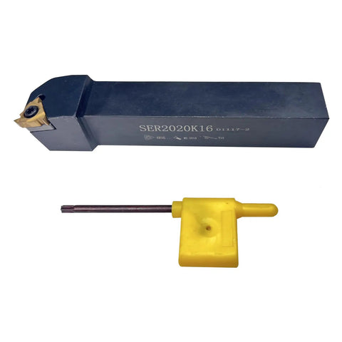 SER2020K16 holder and T15 wrench of Workhorse Lathe Tool Threading Solution With SER2020K16 Turning Tool Holder And 16ER AG60 Insert