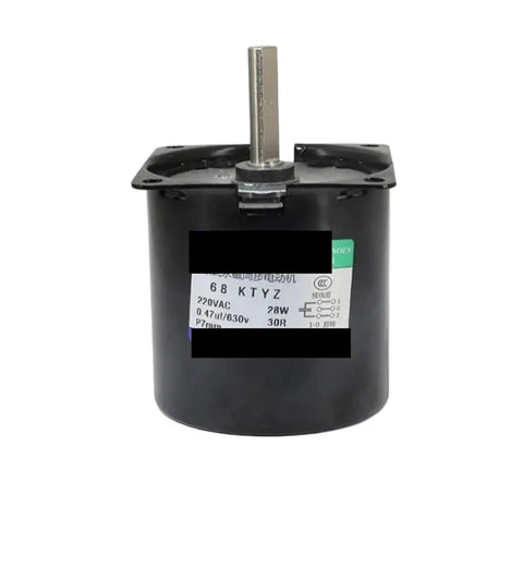 No Fuss Permanent Magnet Synchronous Motor With Metal Gear Reducer 28W 220V AC with 7MM Eccentric Shaft for workshop tasks.