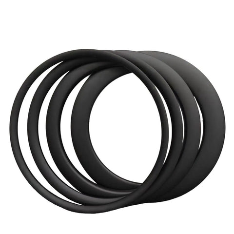 700C Carbon Wheelset For Road Bikes, Ride-Ready 55mm Deep Rim, 25mm Wide, 24H Spokes, V-Brake Compatible, T800 High-Performance Carbon Fiber
