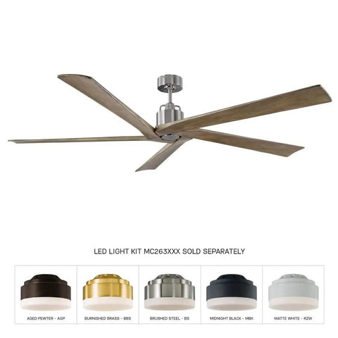 Top Shelf 70 Inch Ceiling Fan Featuring Five Wide Sweeping Blades In Sleek Aged Pewter Finish, showcasing modern design and functionality.