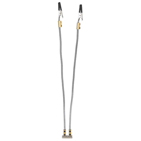 Third Hand Soldering Tool For Electronics With Flexible Arms And Stable Base, metal gooseneck arms with clip stand and magnets.
