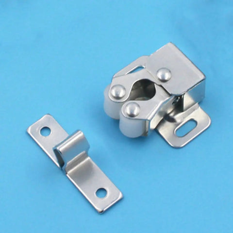 Eight Steel Double Roller Ball Latches For Cabinet Doors And Closet Cupboards Built To Last With Secure Spring Loaded Closure