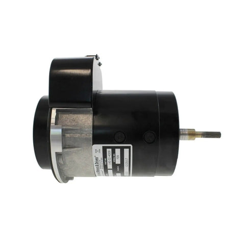 Heavy Duty Electric Drive Motor Assembly With Matched Cable For Scissor Lift 1930Es Unit 70001263 shown from the side.