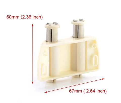 Push Latch Set For Cabinets And Furniture, Magnetic Soft Close Drawer And Cupboard Catch, dimensions shown