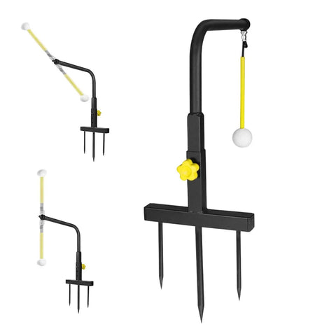 Dope Adjustable Golf Swing Trainer Stand For Outdoor Practice, features steel frame, alignment aid, error correction system.