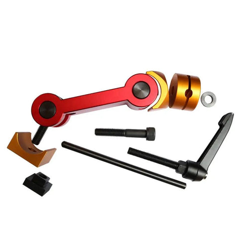 Built Tough Cnc Milling Vise Part Stop Locator Slick Adjustable Work Block For 5 Axis Tables Rock Solid Precision Table Mount Red components