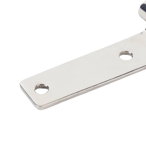 Close-up of heavy-duty marine RV door hinge in 304 stainless steel