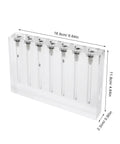 Engine Oil Quality Tester And Comparator Tool With Acrylic 7 Hole Block, 16.9cm, clear sample tubes