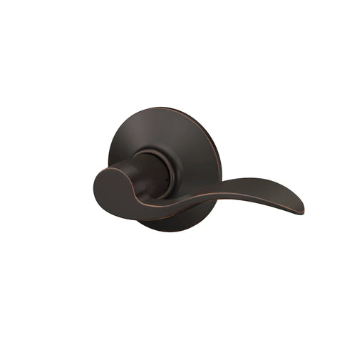 Accent Door Lever For Hall And Closet Passage Lock In Aged Bronze With No Fuss Easy Install Non Locking Door Handle